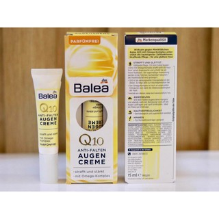 Hàng Chuẩn ĐứcKem chống nhăn, chống lão hoá vùng mắt Balea Q10