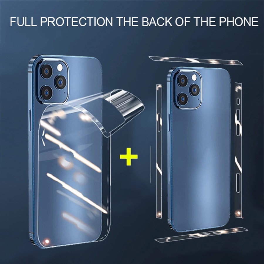 Miếng dán PPF bảo vệ mặt sau + PPF cao cấp dán viền bảo vệ Cho iPhone 12 13 14 15 Pro Max