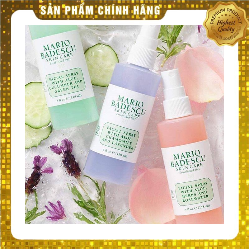 Nước hoa hồng dạng xịt Mario Badescu