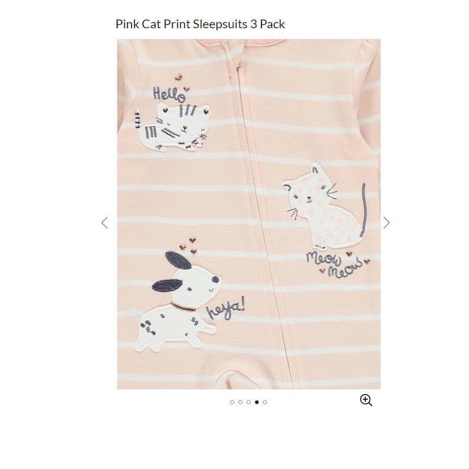 Set 3 bộ body liền tất George