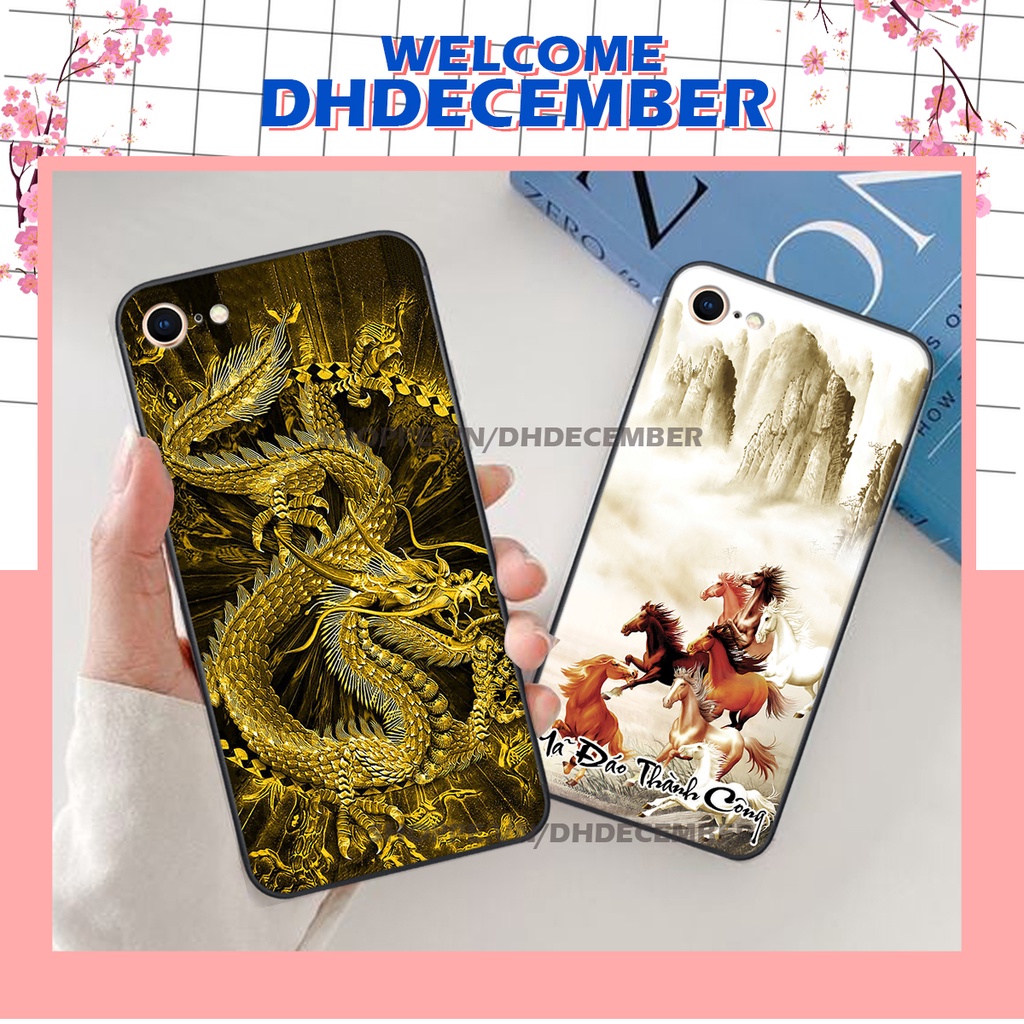 Ốp lưng iphone 5/5S / 6/6S / 6 PLUS in hình thư pháp tâm an vạn sự an ,mã đáo thành công SIÊU CHẤT