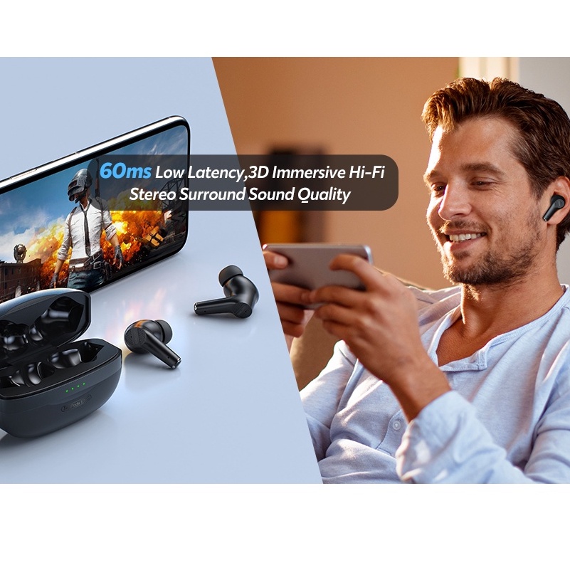 Dacom Tai Nghe Bluetooth DACOM G91 ENC Chống Ồn Kèm Mic Thoại