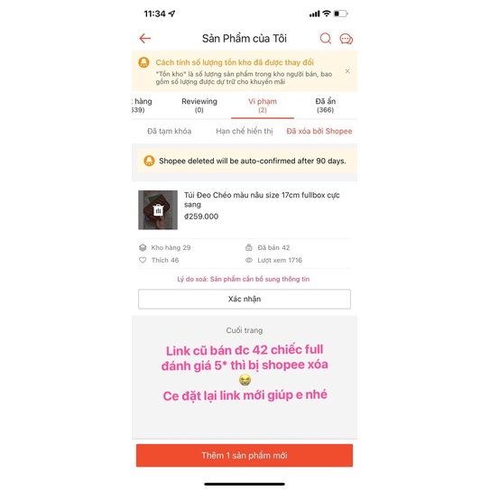 Túi đeo chéo nữ màu nâu tây size 17cm full hộp cực xinh