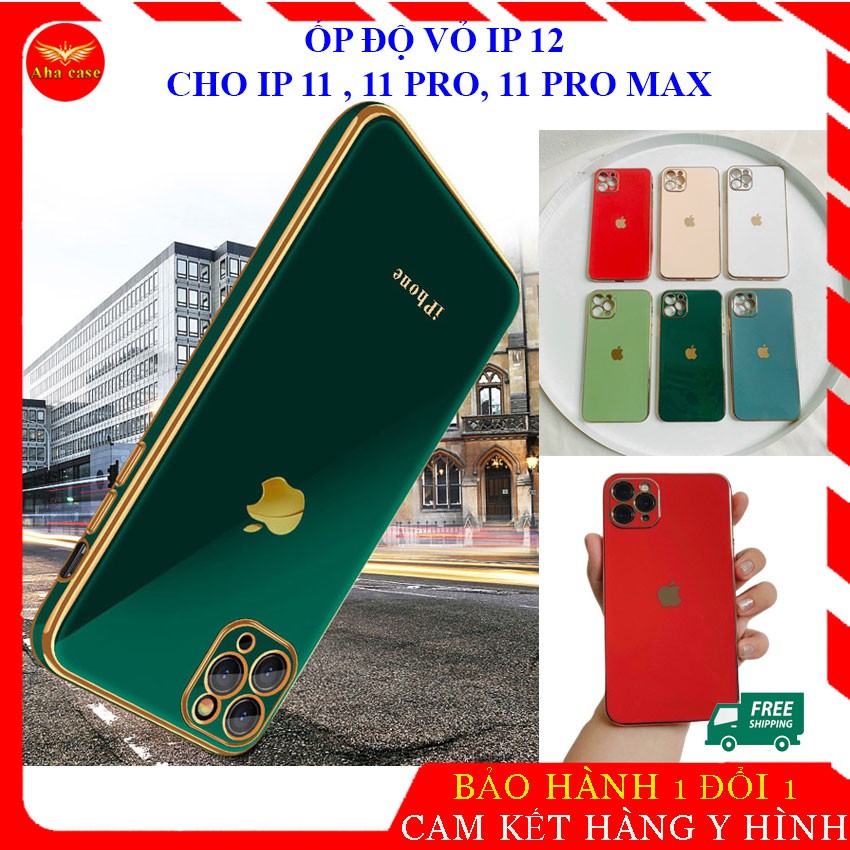 Ốp Lưng Iphone viền vuông - Case Dành Cho Iphone 11/11 pro /11 Pro Max/ ip 12/12 pro/12 Pro Max dẻo silicon sang. | BigBuy360 - bigbuy360.vn