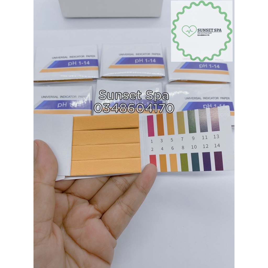 Giấy Quỳ Tím Đo Độ PH, Kiểm Tra Chất Lượng PH Nước, Test PH 1-14 Kèm Bảng Màu, PH 1-14 Universal Litmus Test Paper