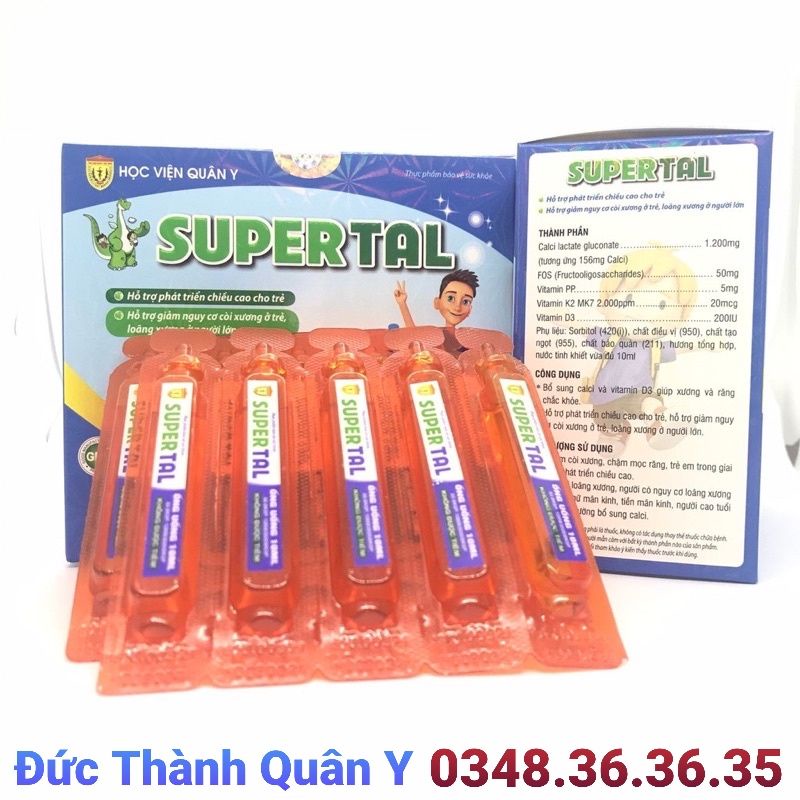 Supertal Học viện Quân Y - Hỗ Trợ Trẻ Tăng Chiều Cao