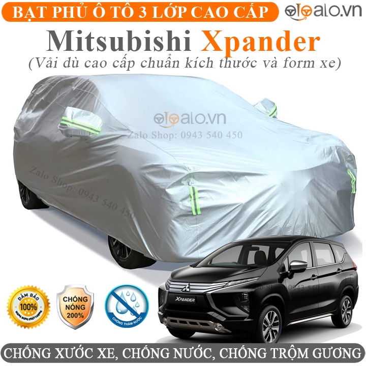 Bạt Phủ Ô Tô Mitsubishi Xpander Cao Cấp 3 Lớp Chống Nắng Nóng Chống Nước Chống xước | OTOALO