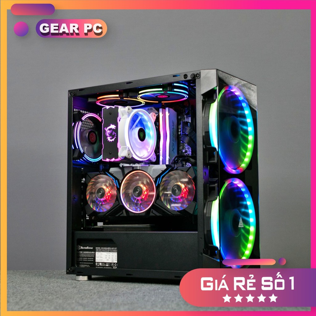 Case VSP FA-405 Gaming Có Sẵn Fan 20cm LED ARGB (có sẵn 2 Fan) - 2T_PC