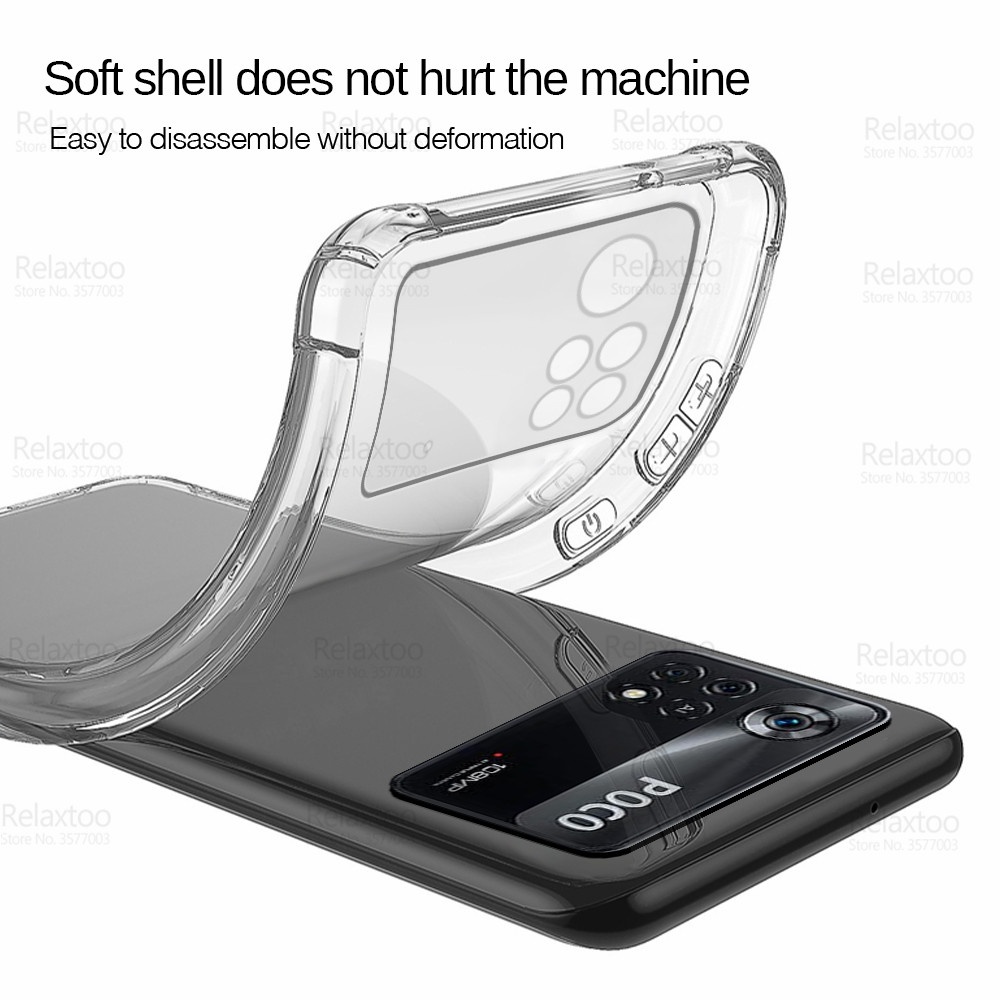 Ốp Điện Thoại Trong Suốt Cho Xiaomi Poco X4 Pro