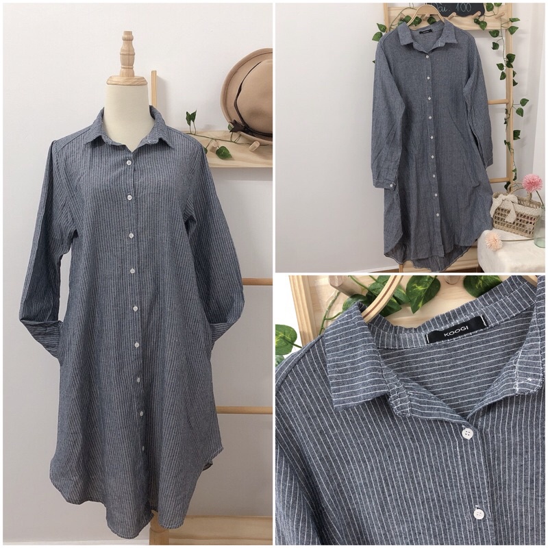 Đầm sơ vin đầm linen xô secondhand dưới 60 kg