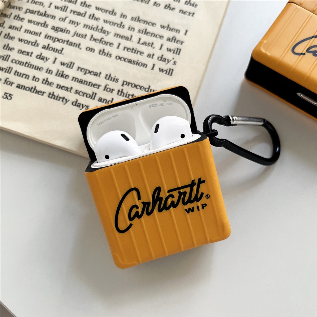 CARHARTT Vỏ Bảo Vệ Hộp Sạc Tai Nghe Airpods 1 / 2 / 3 / Pro 2 Bằng Nhựa Cứng Hình Bánh Cà Rốt Thời Trang #Hg501