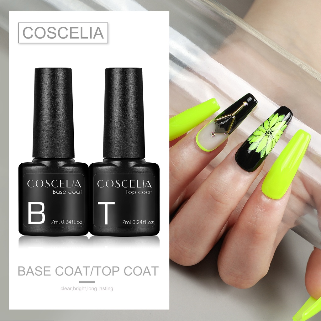 Sơn phủ/sơn nền Coscelia 7ml lâu phai màu trang trí móng nghệ thuật