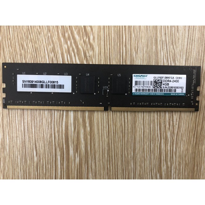 Ram KINGMAX DDR4 4GB bus 2400MHz hàng hãng tháo máy