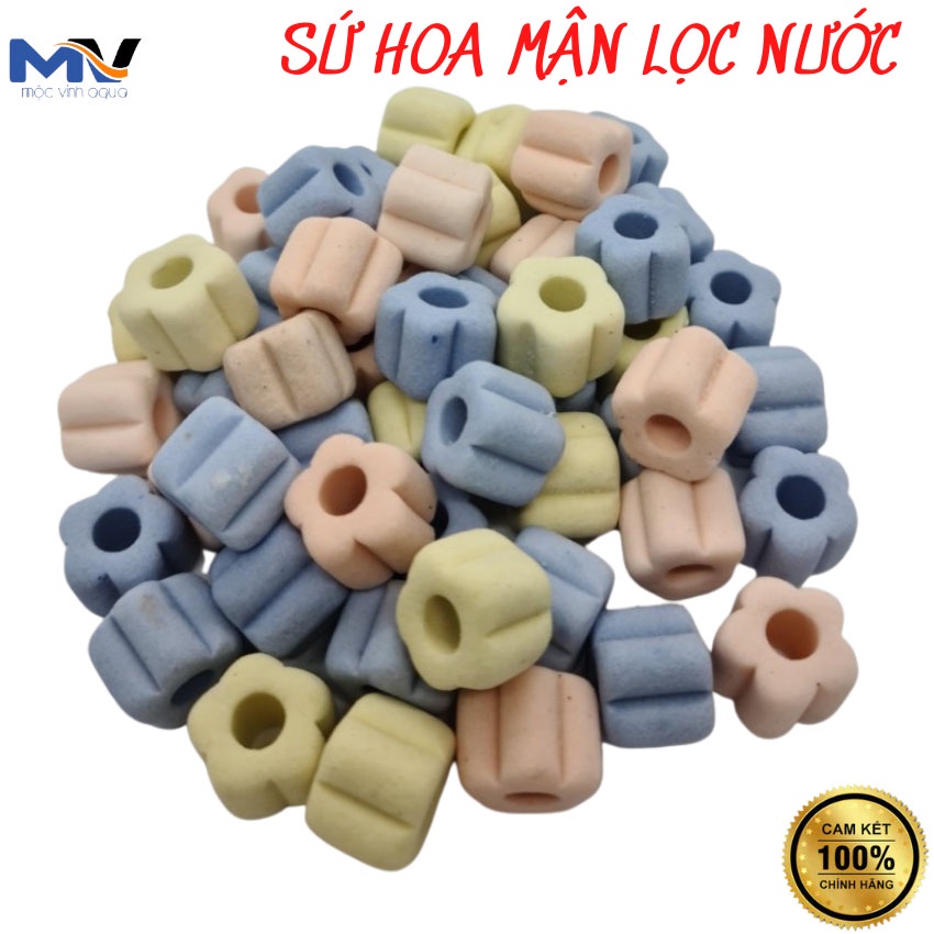 Sứ lọc bể cá, sứ hoa mận siêu xốp thẩm thấu bổ sung khoáng chất