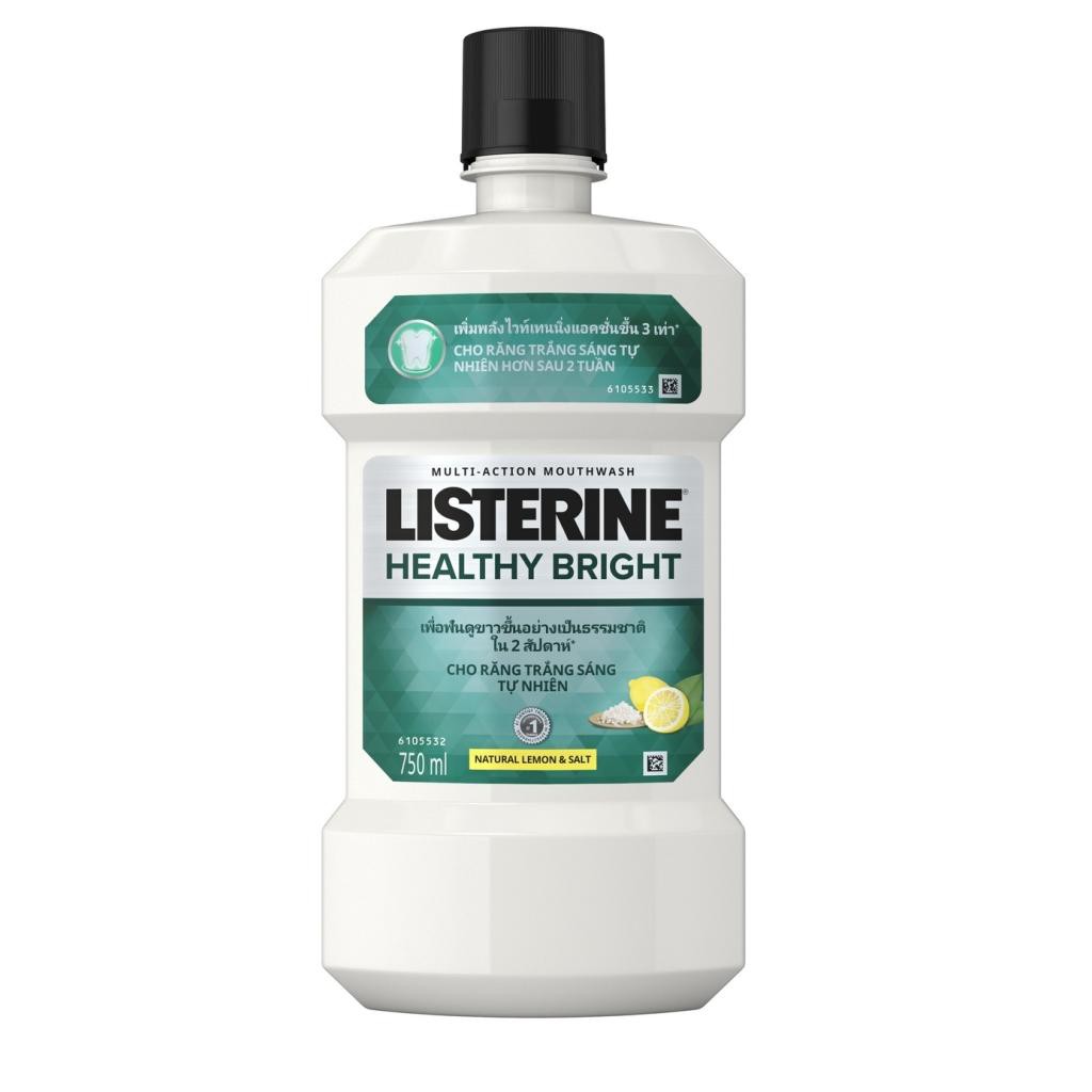 Nước súc miệng làm trắng răng LISTERINE® HEALTHY BRIGHT 750ml