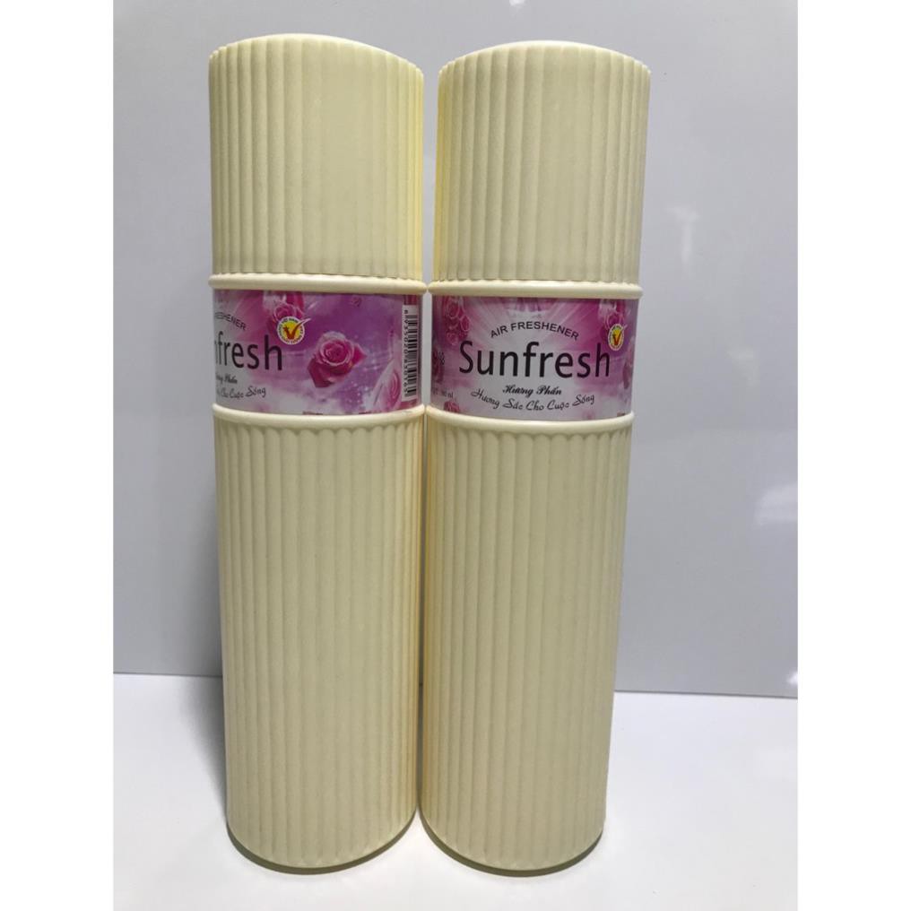 Hai chai Xịt phòng sunfret 380ml hương phấn