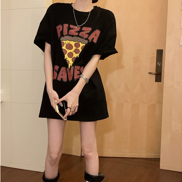 NRVP Áo Thun Cotton Tay Ngắn Cổ Tròn Màu Trơn Thời Trang Dành Cho Nữ