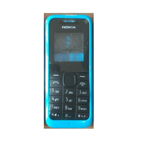 Vỏ Nokia 105 2 sim đuôi sạc dẹp ( có sườn - có phím )