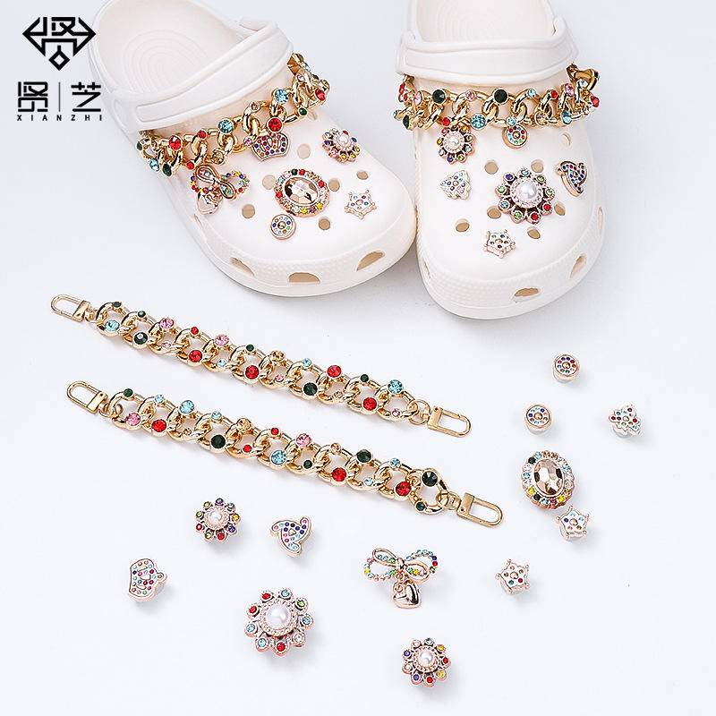 crocs sticker Hạt charm Dùng Để Tự Trang Trí Giàyshoes sticker Accessories Stickers Sandals Shoe Decoration