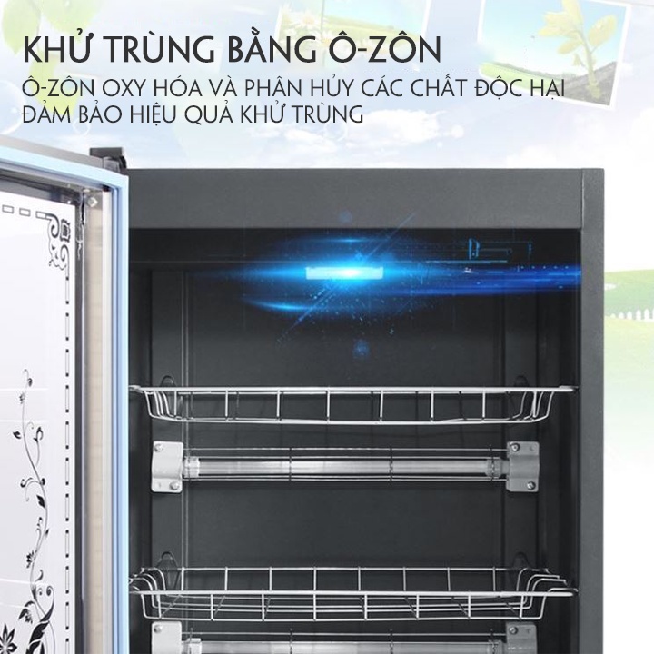 Tủ sấy bát đĩa khử sạch vi khuẩn đa năng tiện lợi