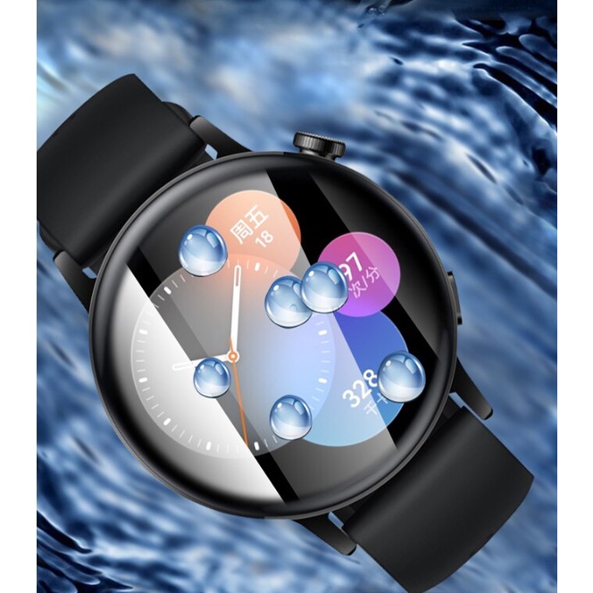 Set 2 miếng dán bảo vệ màn hình đồng hồ thông minh chống trầy xước thích hợp cho Huawei Watch GT 3 42mm 46mm