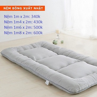 Nệm bông xuất dư, đệm xuất nhật , nệm trải sàn 1mx2m. 1m4x2m.1m6x2m dày 5- 7cm