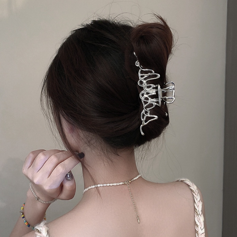 Kẹp Tóc Kim Loại Kiểu Hình Học Phong Cách vintage Thanh Lịch Cho Nữ