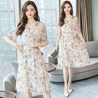 Đầm voan hoa nhí