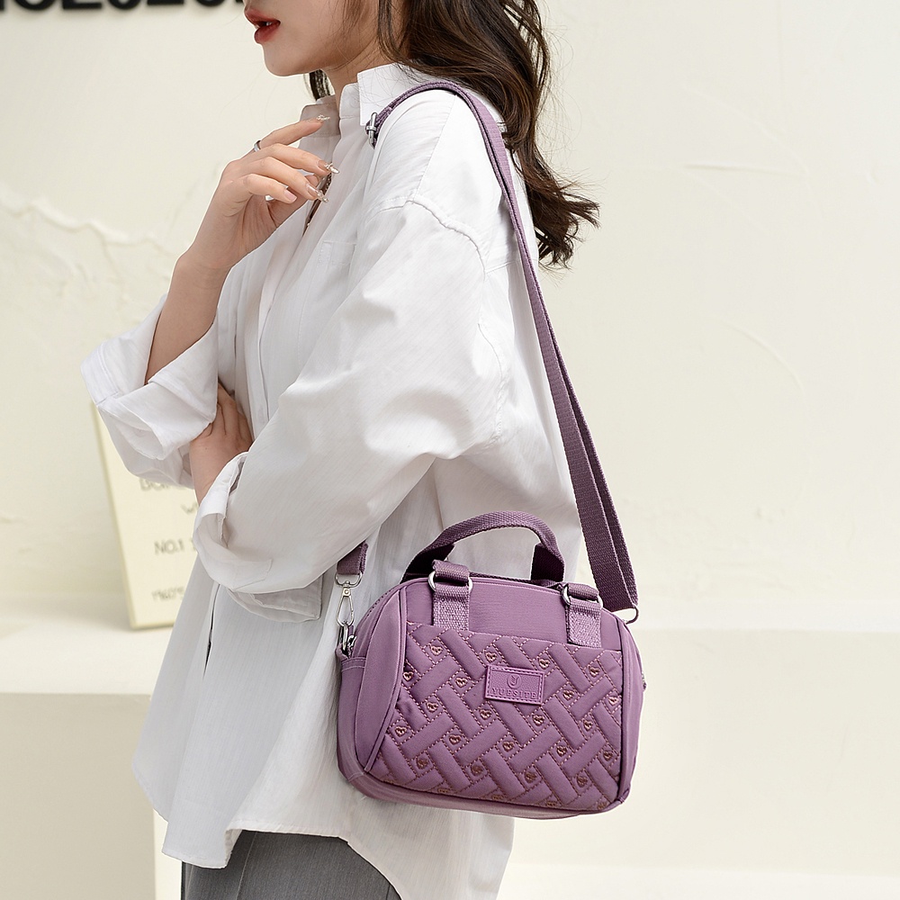Túi Đeo Vai Bằng Vải Nylon Thêu Họa Tiết Phong Cách Mới Đa Chức Năng Cho Nữ