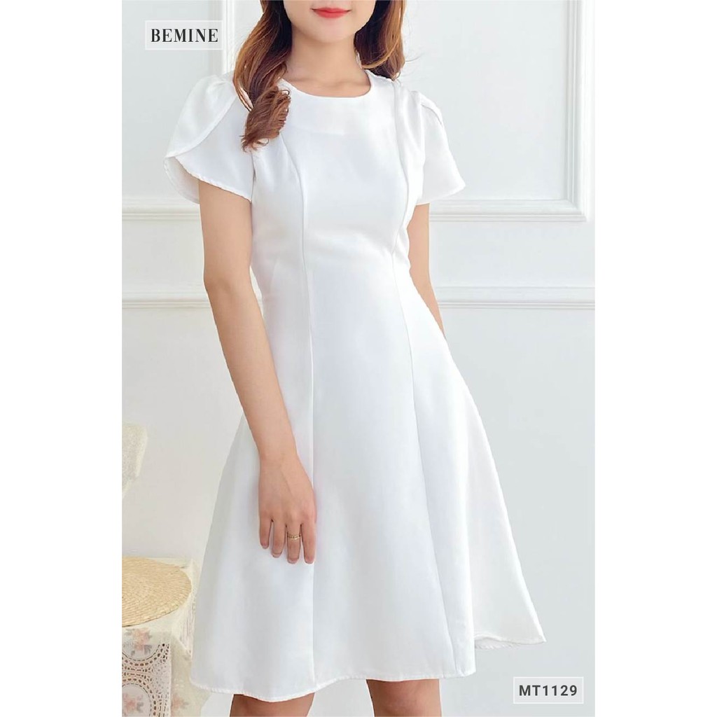 Đầm cổ Vich tay búp BEMINE MT1129TRANG | BigBuy360 - bigbuy360.vn