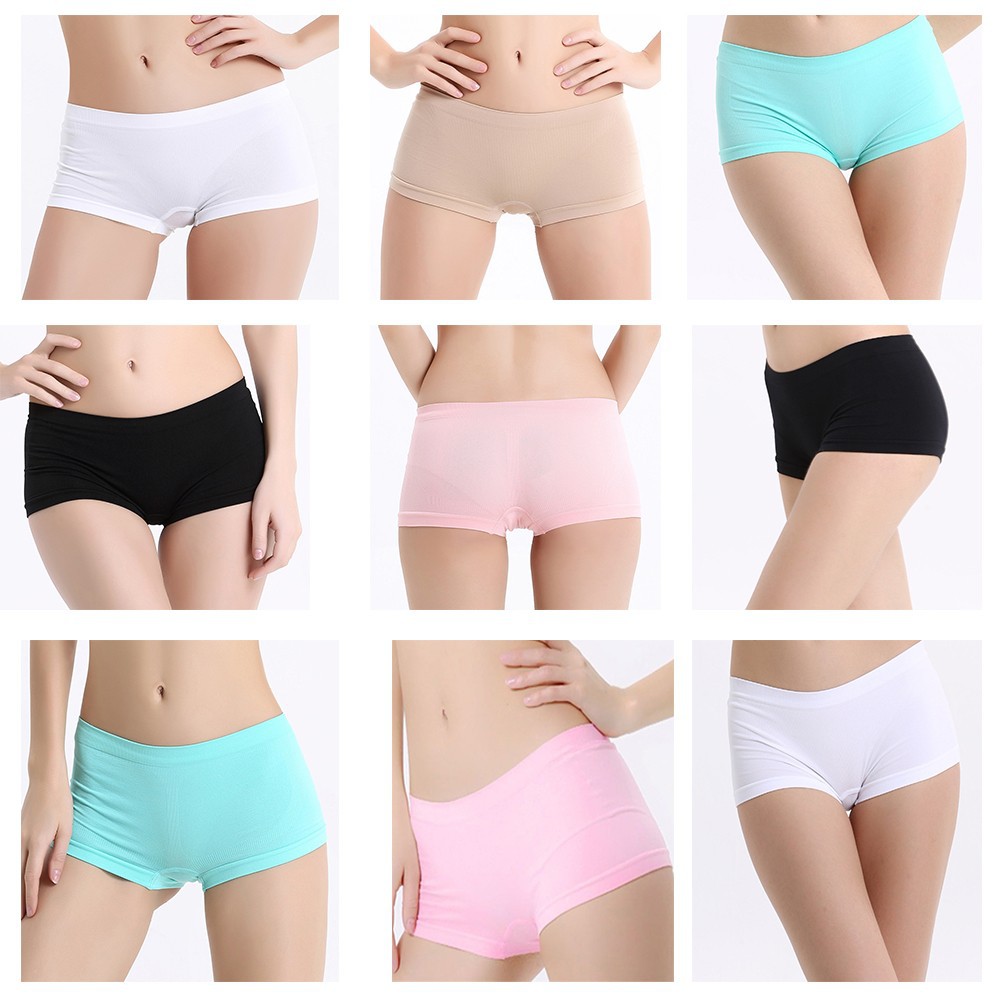 Quần lót boxer an toàn nhiều màu tùy chọn kiểu quyến rũ cho nữ