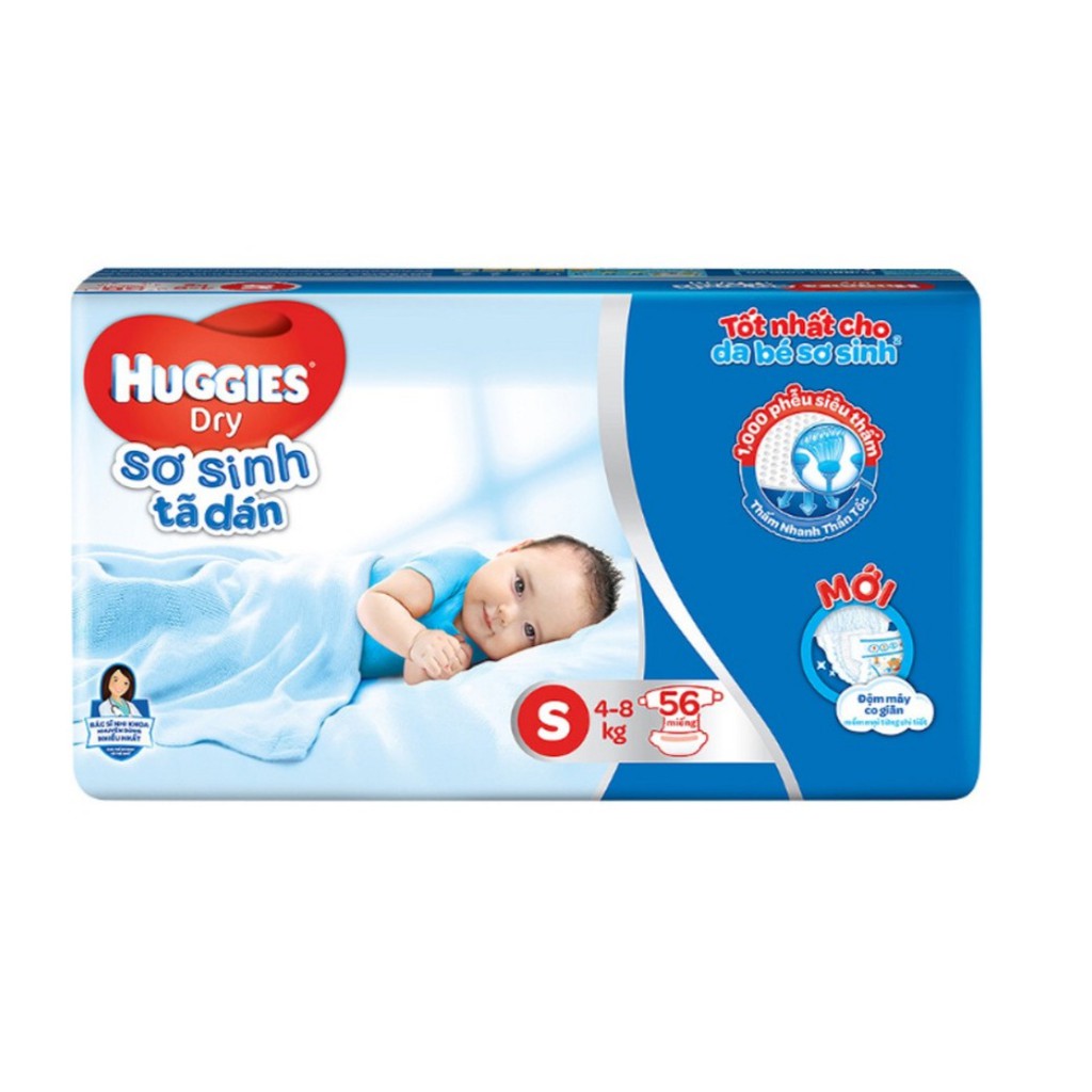 Miếng Lót Sơ Sinh Huggies NB1 100/ NB2 60/ nb58+2