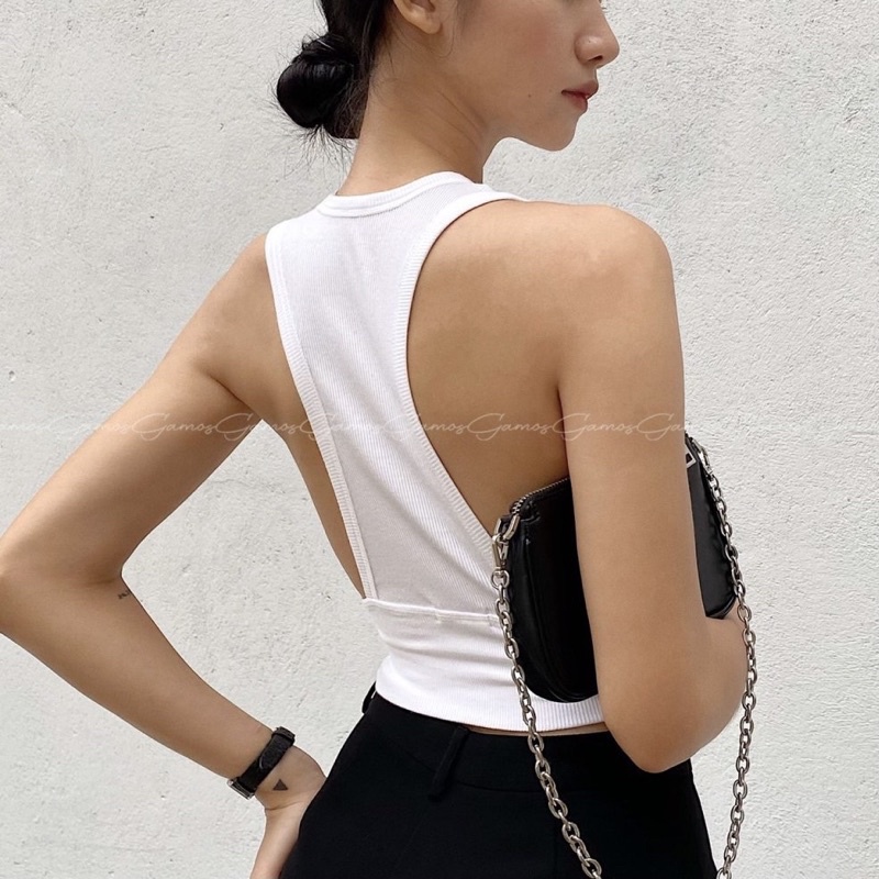 Áo Ba Lỗ Cotton Basic Cutout Gamos