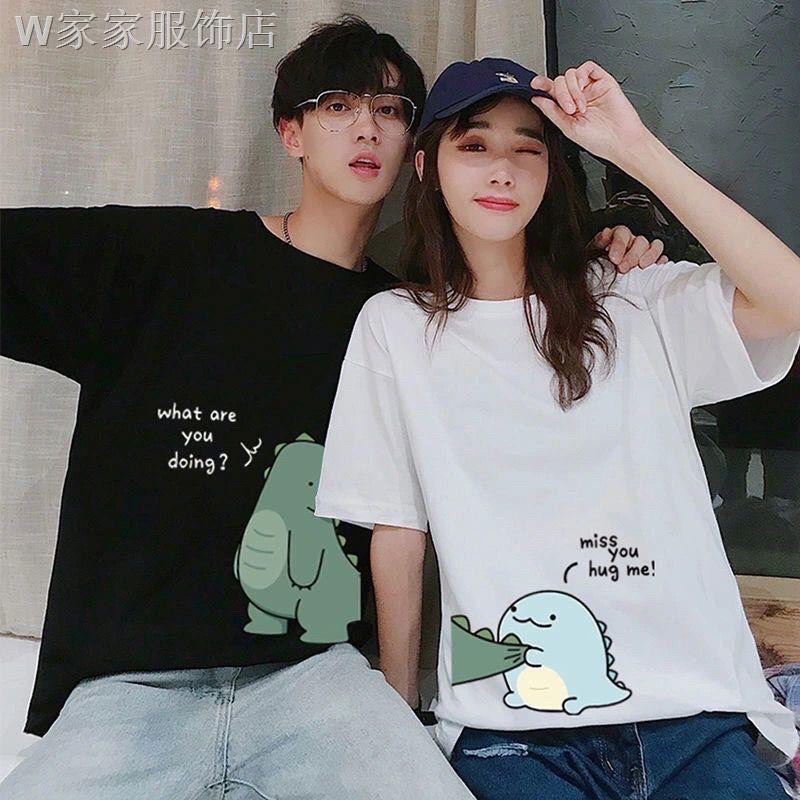 Áo phông in hình khủng long xanh 🌸áo thun unisex🌸 chất cotton mát mịn
