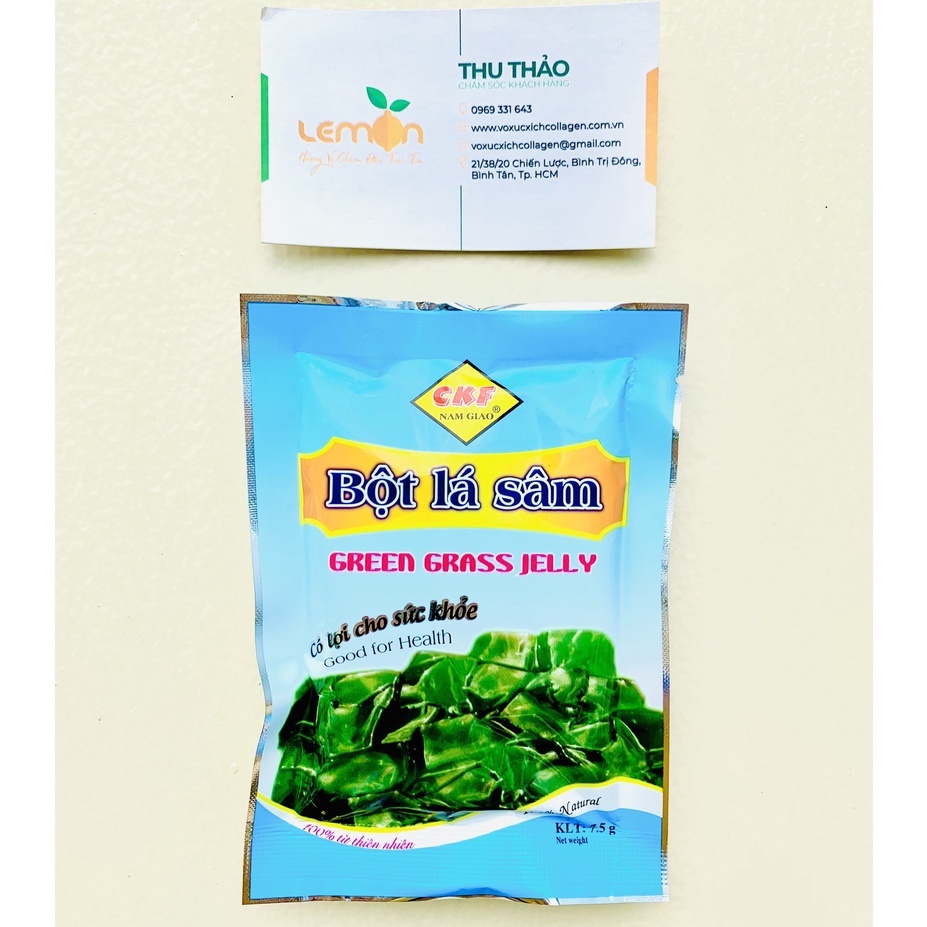 Combo 10 gói Bột lá sương sâm Nam Giao 7,5g - Lá sâm khô xay mịn (có kèm túi lọc) - Date mới