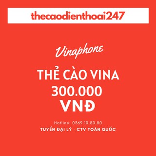 Thẻ vina 300k / vinaphone 300k - nạp trả trước và trả sau