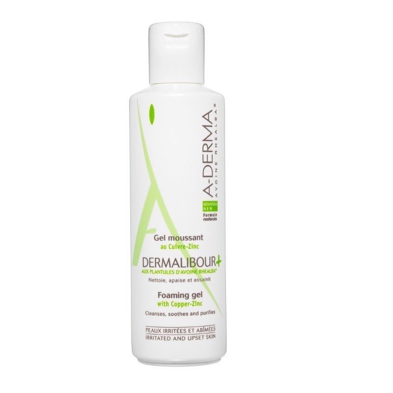 Gel Rửa mặt A-DERMA DERMALIBOUR+ FOAMING GEL - Sữa rửa mặt ADerma cho da nhạy cảm 250ml