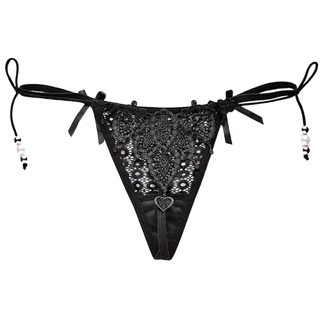 LUSHASTORE Quần Lót Lọt Khe Phối Ren Cột Dây Bên Hông Gợi Cảm Cho Nữ