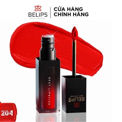 Son Kem Lì Màu Call Me Baby Đỏ Hoa Hồng Belips Sexy Lipstick Không Chì (3,7G)