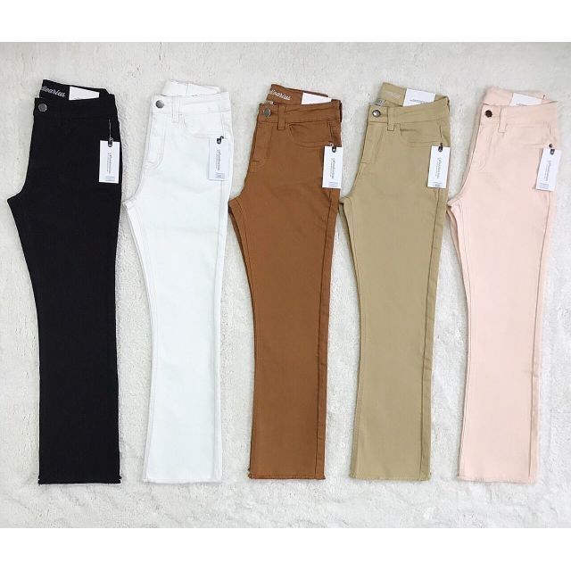 Quần Jean pass ống loe 9 tấc - 0167stradivarius