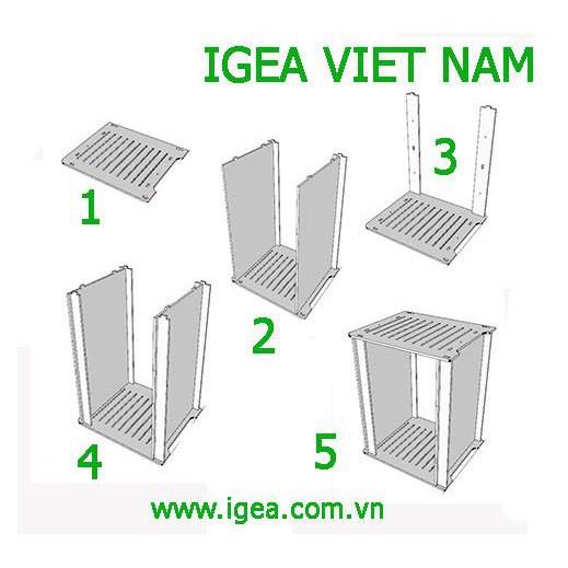 Kệ lò vi sóng 3 tầng, kệ gia vị nhà bếp để nồi cơm, ấm siêu tốc chống nước IG257.2