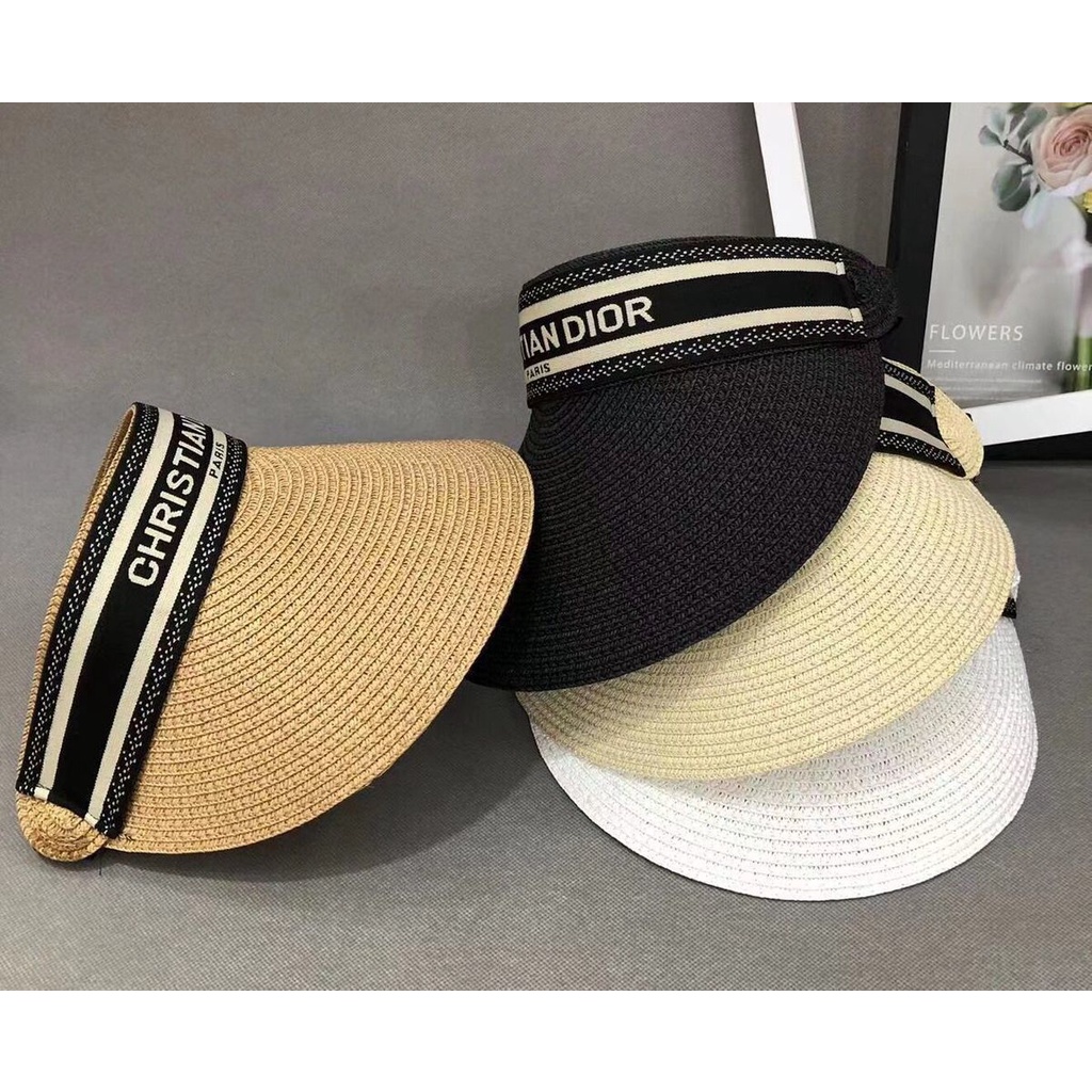 Nón Cói Dior Chống Nắng Hở Chóp Thời Trang Cho Nam Nữ Đi Du Lịch