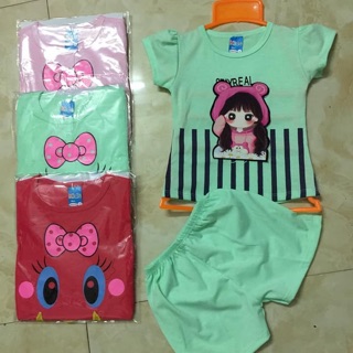 Bộ cotton cho bé gái