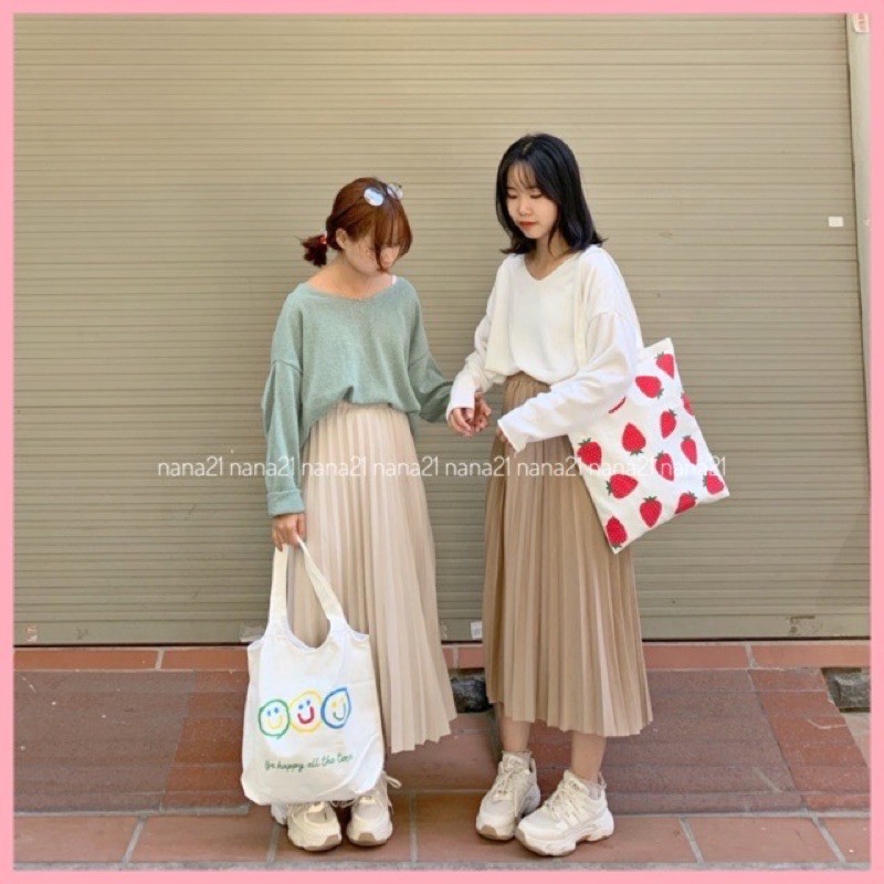 [Mã WASTUP giảm 10% tối đa 30K đơn 99K] Chân váy dạ xếp ly basic - hàng QC | BigBuy360 - bigbuy360.vn