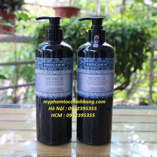 DẦU GỘI XẢ HISCHER ARGAN OIL 1000ml*2