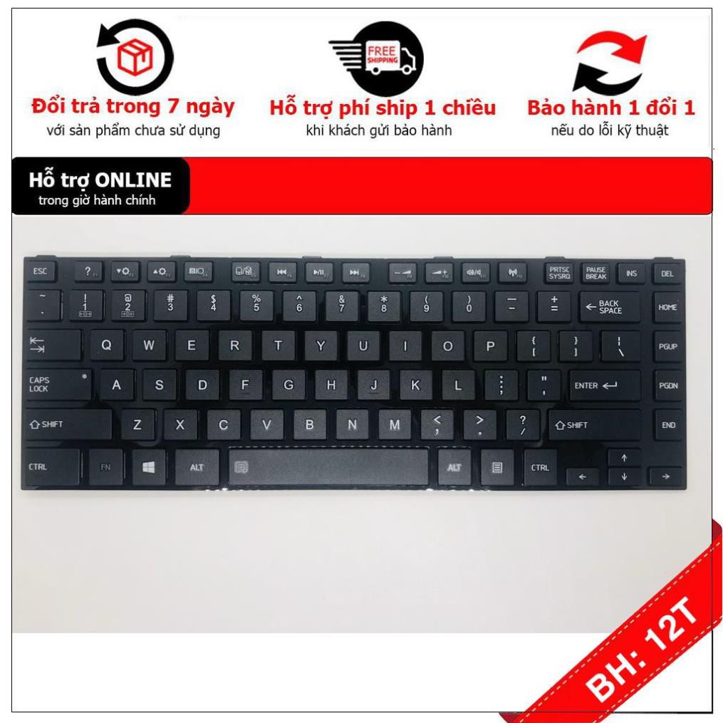 [BH12TH] Bàn Phím Laptop Toshiba satellite L40-A L45-A L45t-A Màu Đen hàng Mới 100% Bảo Hành 12 tháng