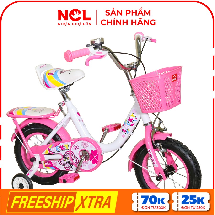 [CHÍNH HÃNG] Xe Đạp Trẻ Em 12 inch K1 Lucky - Cho Bé Từ 2 đến 3 Tuổi