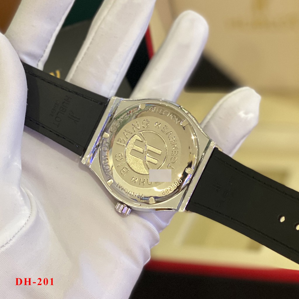 Đồng hồ nam Hublot - máy pin kim thể thao, tặng vòng bảo hành 12 tháng DH201