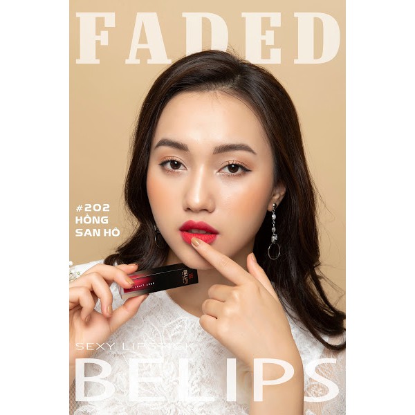 Son Kem Siêu Lì Faded Hồng San Hô Belips Sexy Lipstick (3,7G)