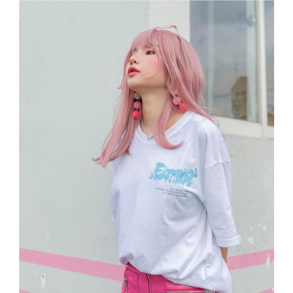 Áo Thun Tay Lỡ EATER Form Rộng Nam Nữ Style Cá Tính Phong Cách Ulzzang Unisex